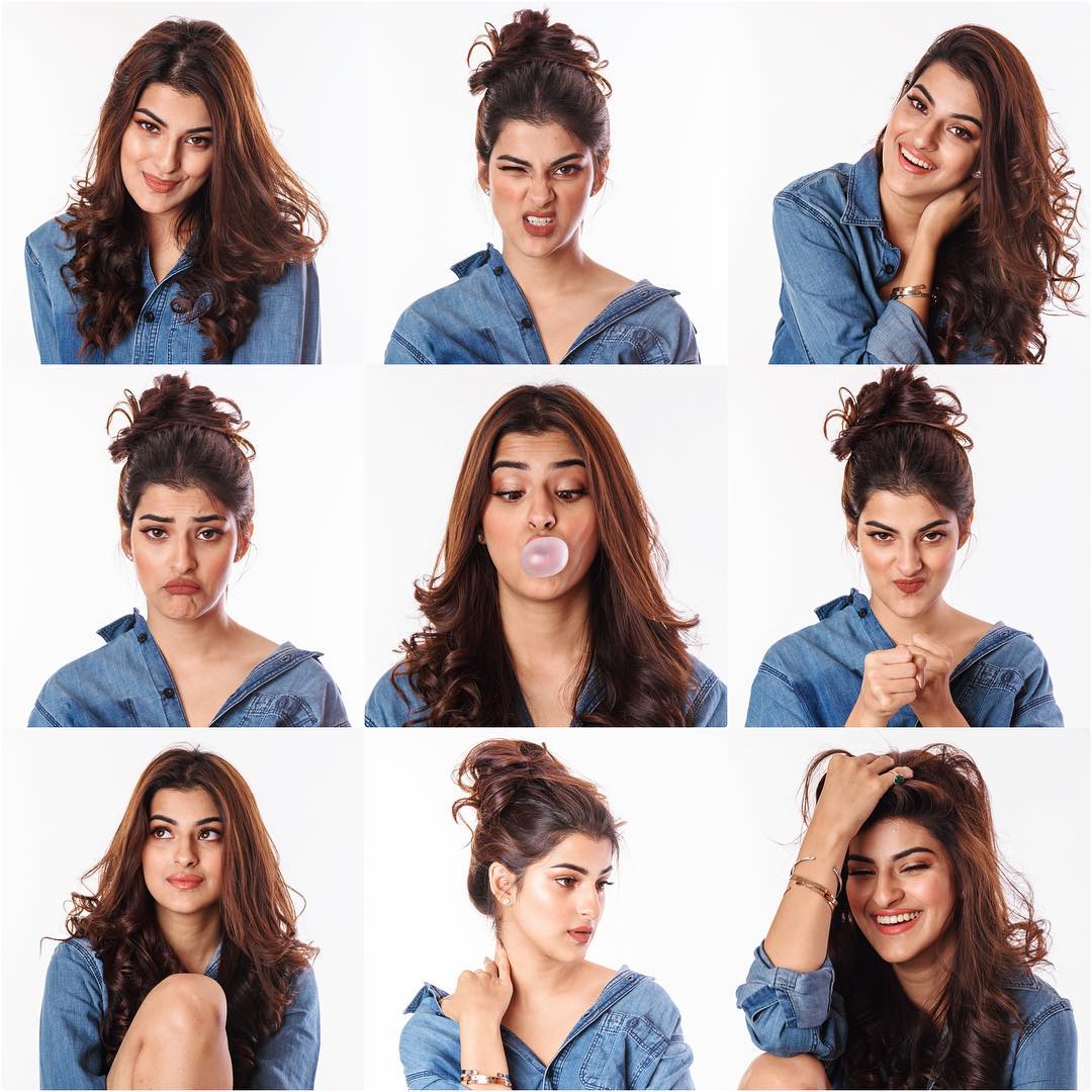 Sanjana Banerjee posing in different poses