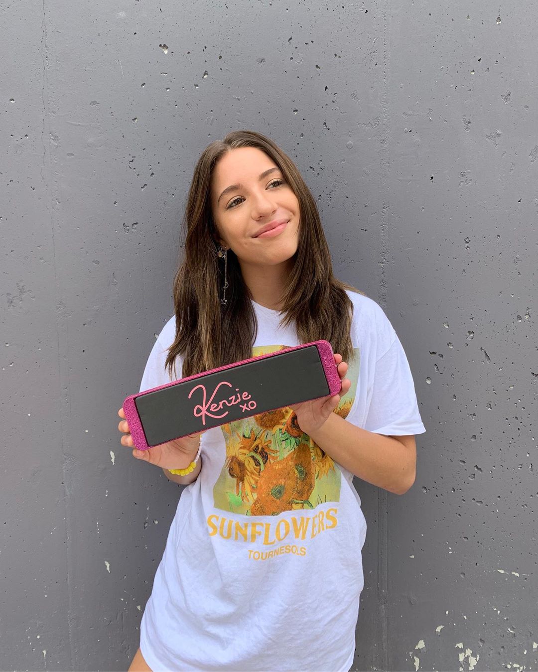 mackenzie ziegler doing brand promotion for officialturnboard