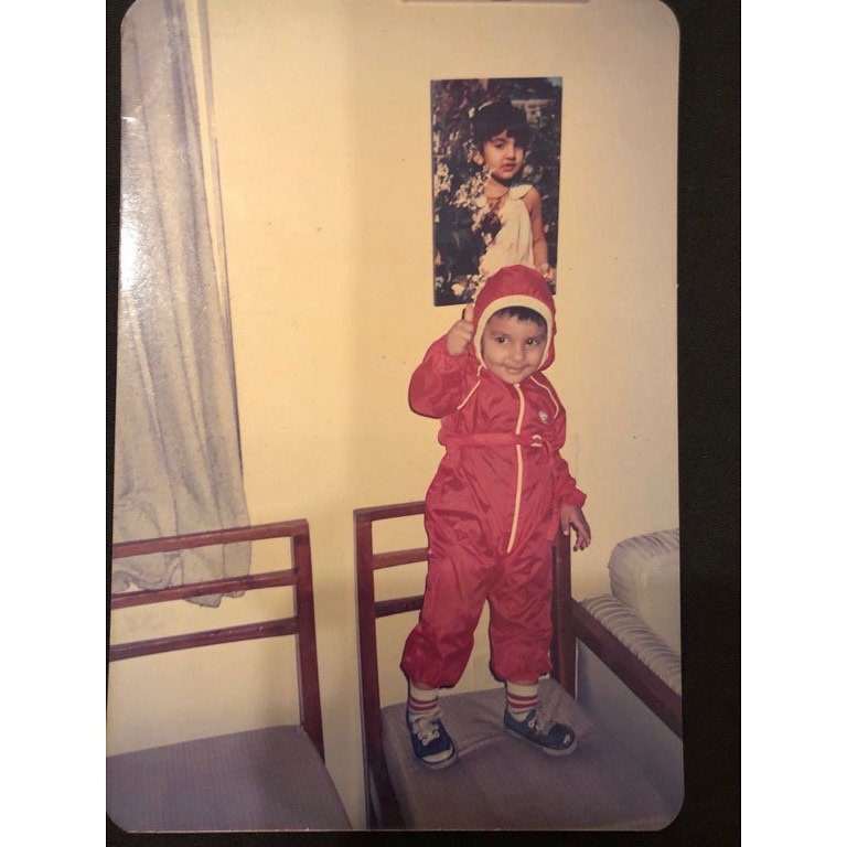 childhood photo of bollywood actor ranveer singh