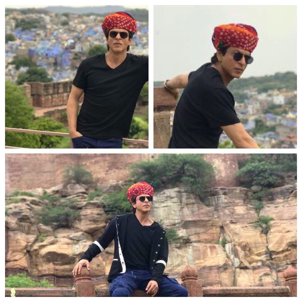 Shah Rukh Khan Boillywood Actor in Mehrangarh Fort saying Khamma Ghani to his fans