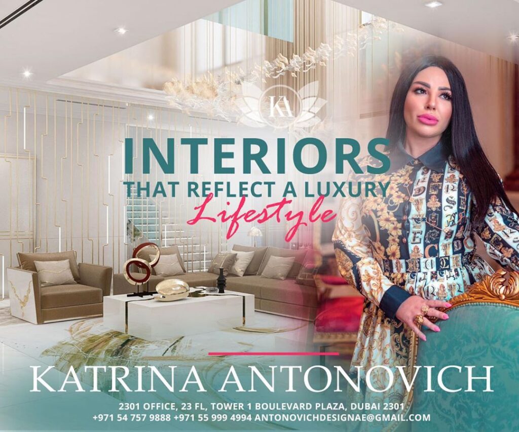 Katrina Antonovich Biography Wiki age height luxury interior designer dubai architect