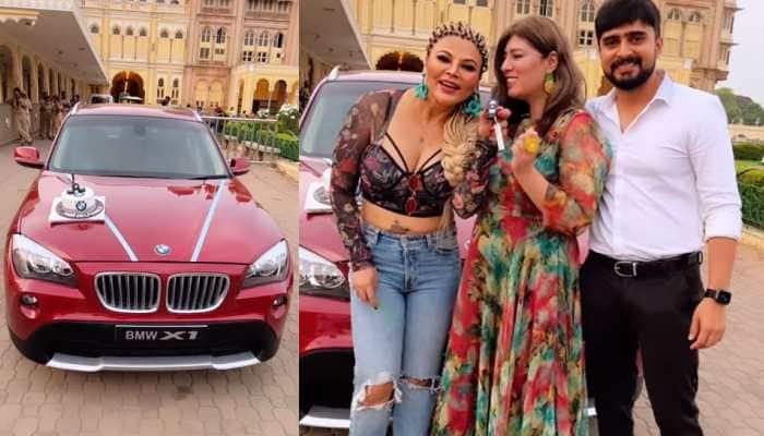 Rakhi Sawant BMW gifted by her friends